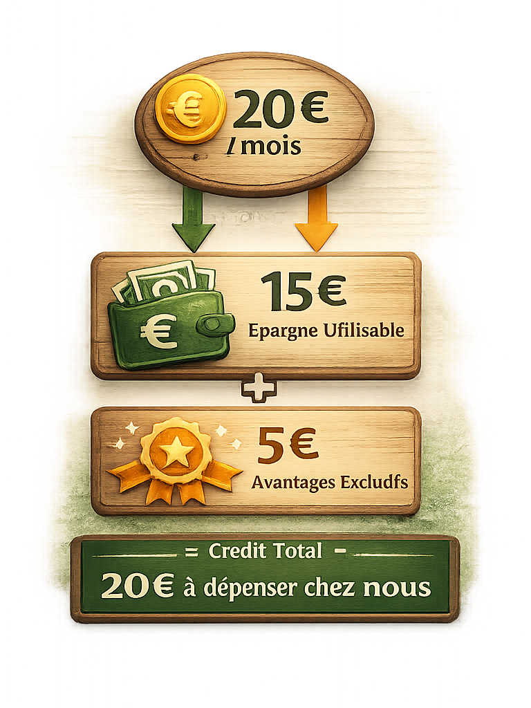 Sch&eacute;ma de r&eacute;partition du cr&eacute;dit